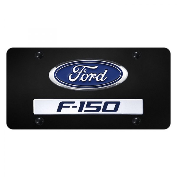 Autogold® - License Plate with 3D F-150 Logo and Ford Emblem