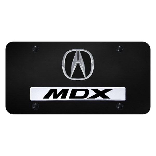 Autogold® - License Plate with 3D MDX Logo and Acura Emblem