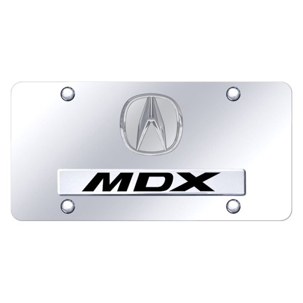 Autogold® - License Plate with 3D MDX Logo and Acura Emblem