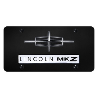 Autogold® - License Plate with 3D Chrome MKZ Logo and Lincoln Emblem