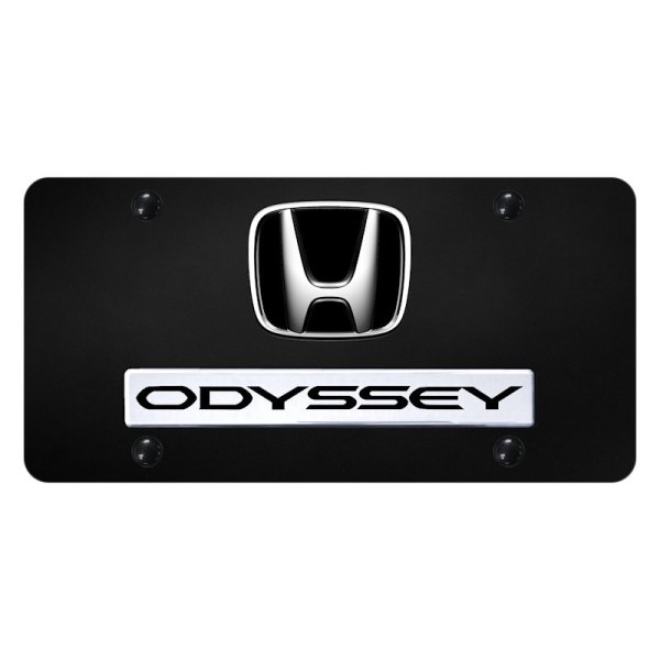 Autogold® - License Plate with 3D Odyssey Logo and Honda Emblem