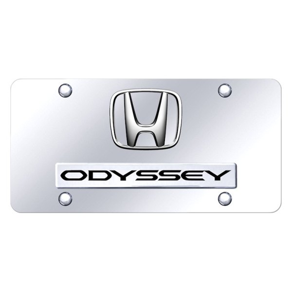 Autogold® - License Plate with 3D Odyssey Logo and Honda Emblem