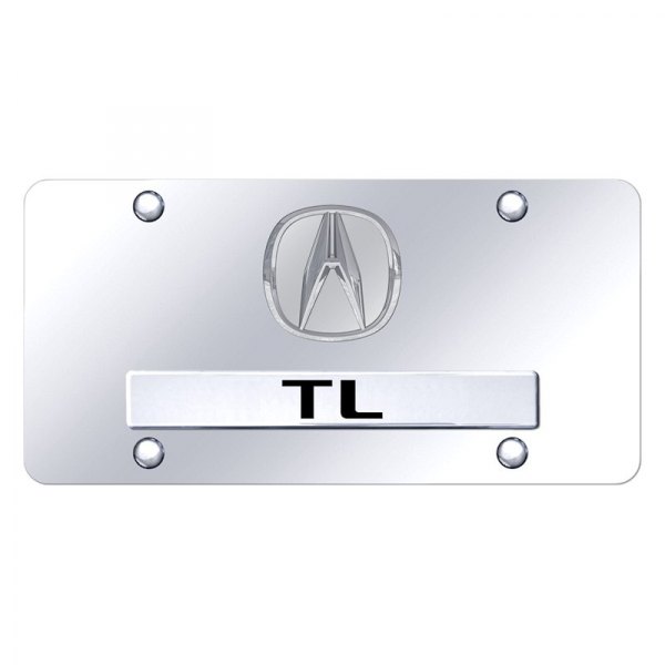 Autogold® - License Plate with 3D TL Logo and Acura Emblem