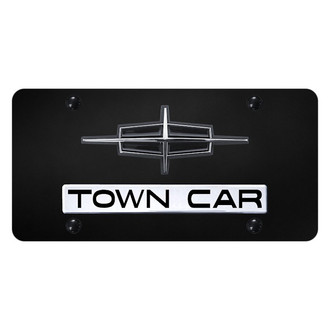 Autogold® - License Plate with 3D Town Car Logo and Lincoln Emblem