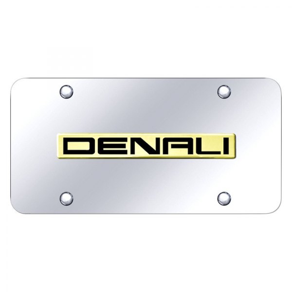 Autogold® - License Plate with 3D Denali Logo