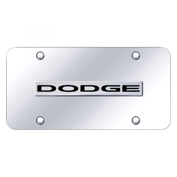 Autogold® - License Plate with 3D Dodge Logo