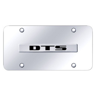 Autogold® - Chrome License Plate with 3D Chrome DTS Logo
