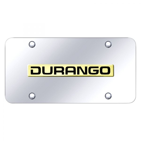 Autogold® - License Plate with 3D Durango Logo