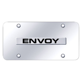 Autogold® - Chrome License Plate with 3D Chrome Envoy Logo