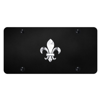 Autogold® - License Plate with 3D Fleur-De-Lis Logo