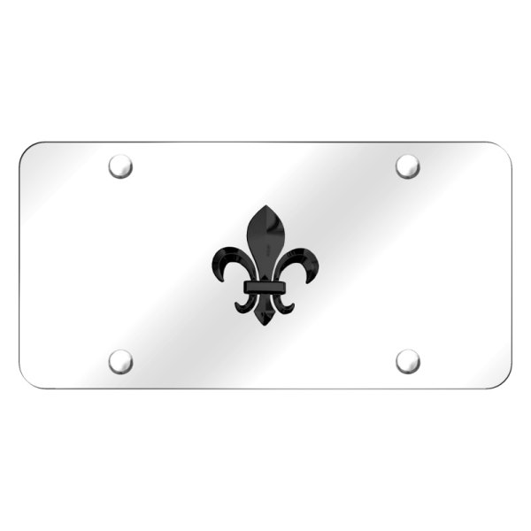 Autogold® - License Plate with 3D Fleur-De-Lis Logo