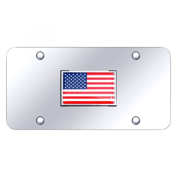 Autogold® - License Plate with Flag Logo