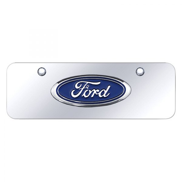 Autogold® - Mini Size License Plate with 3D Ford Emblem