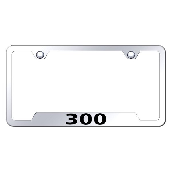 Autogold® - License Plate Frame with Laser Etched 300 Logo and Cut-Out