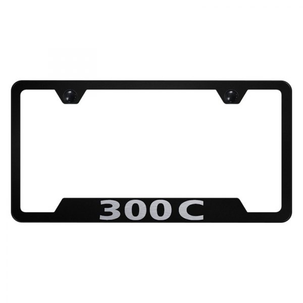 Autogold® - License Plate Frame with Laser Etched 300C Logo and Cut-Out