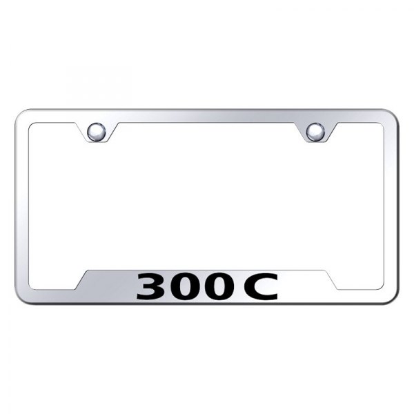 Autogold® - License Plate Frame with Laser Etched 300C Logo and Cut-Out