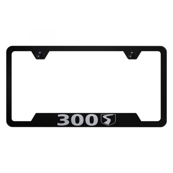 Autogold® - License Plate Frame with Laser Etched 300S Logo and Cut-Out
