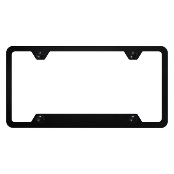 Autogold® - 4-Hole Bottom License Plate Frame with Cut-Out