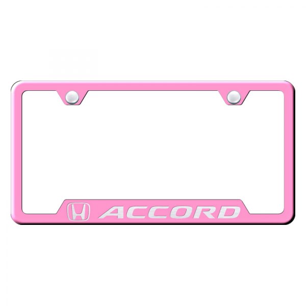Autogold® - License Plate Frame with Laser Etched Accord Logo and Cut-Out