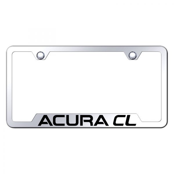 Autogold® - License Plate Frame with Laser Etched Acura CL Logo and Cut-Out
