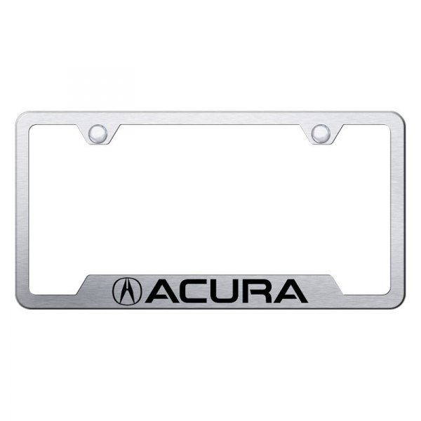 Autogold® - License Plate Frame with Laser Etched Acura Logo and Cut-Out