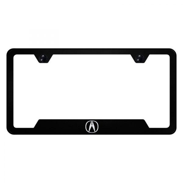 Autogold® - License Plate Frame with Laser Etched Acura Only Logo and Cut-Out