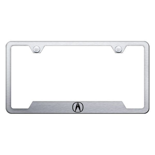Autogold® - License Plate Frame with Laser Etched Acura Only Logo and Cut-Out