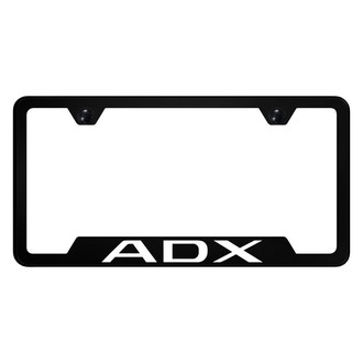 Autogold® - UV Printed Black License Plate Frame with ADX Logo and Cut-Out