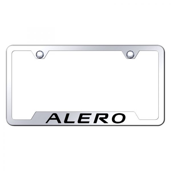Autogold® - License Plate Frame with Laser Etched Alero Logo and Cut-Out