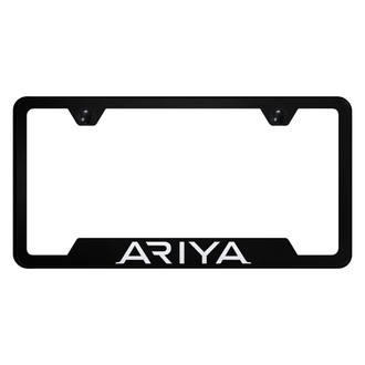 Autogold® - Black License Plate Frame with Laser Etched Ariya Logo and Cut-Out