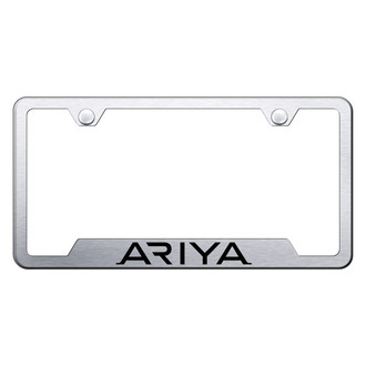 Autogold® - Brushed License Plate Frame with Laser Etched Ariya Logo and Cut-Out