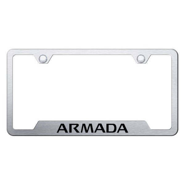 Autogold® - License Plate Frame with Laser Etched Armada Logo and Cut-Out