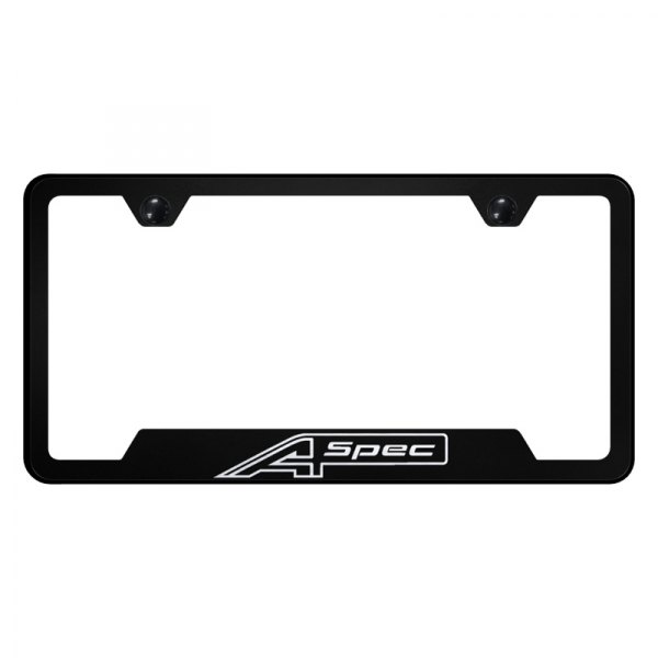 Autogold® - License Plate Frame with Laser Etched A Spec Logo and Cut-Out