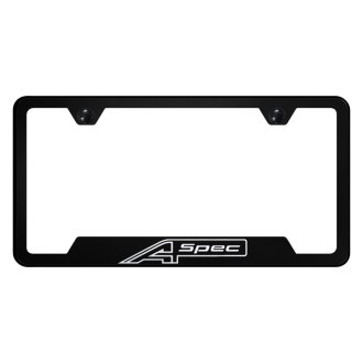Toyota Chrome Brass Notched License Plate Frame Toyota Chrome Brass Notched License Plate Frame