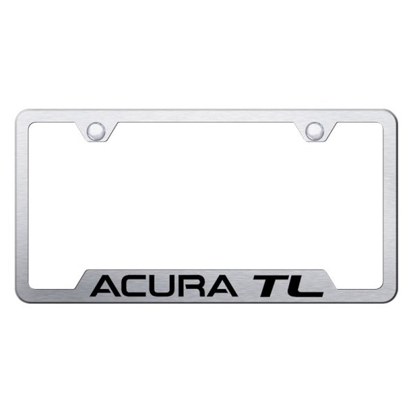 Autogold® - License Plate Frame with Laser Etched Acura TL Logo and Cut-Out