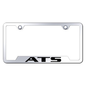 Autogold® - Chrome License Plate Frame with Laser Etched ATS Logo and Cut-Out