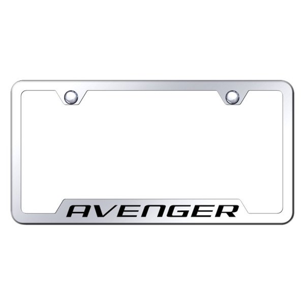 Autogold® - License Plate Frame with Laser Etched Avenger Logo and Cut-Out