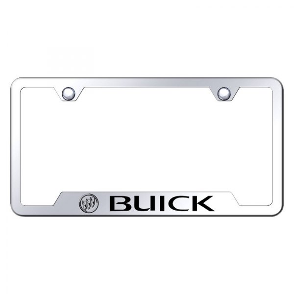Autogold® - License Plate Frame with Laser Etched Buick Logo and Cut-Out