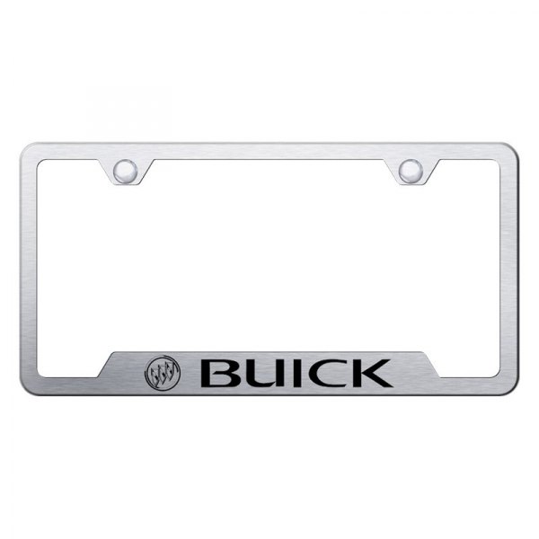 Autogold® - License Plate Frame with Laser Etched Buick Logo and Cut-Out