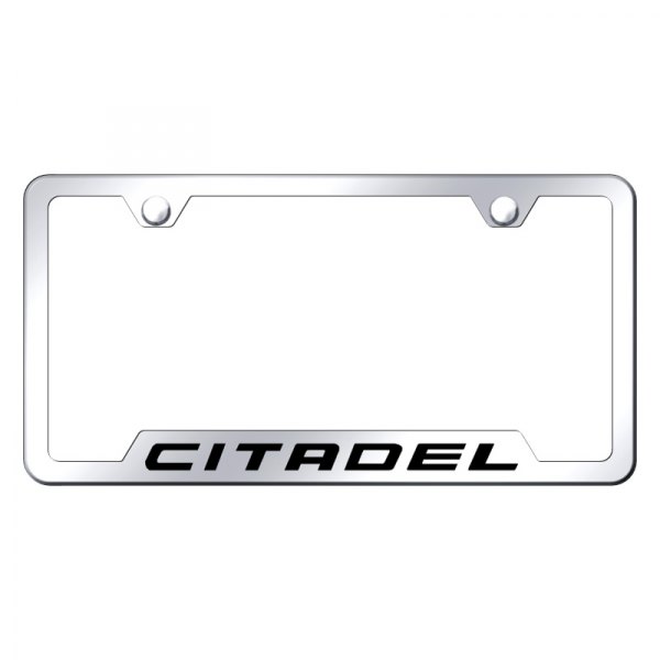 Autogold® - License Plate Frame with Laser Etched Citadel Logo and Cut-Out