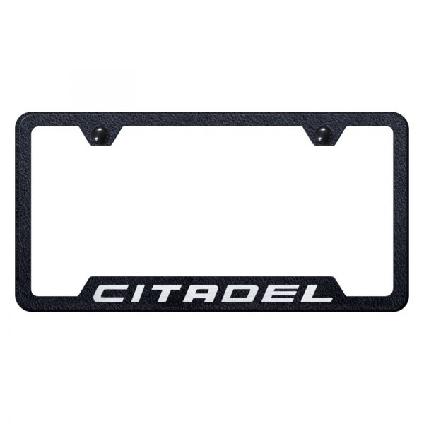 Autogold® - License Plate Frame with Laser Etched Citadel Logo and Cut-Out