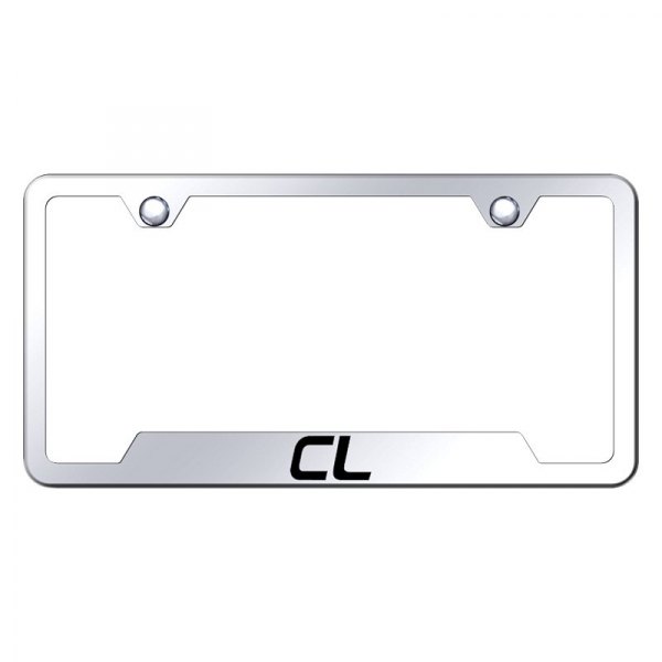 Autogold® - License Plate Frame with Laser Etched CL Logo and Cut-Out