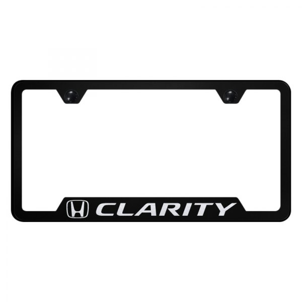 Autogold® - License Plate Frame with Laser Etched Clarity Logo and Cut-Out