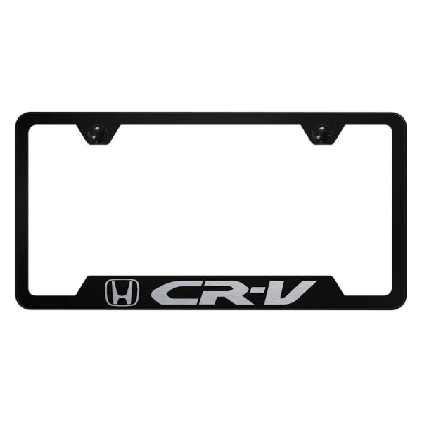 Autogold® - License Plate Frame with Laser Etched CR-V Logo and Cut-Out