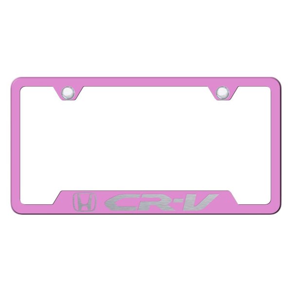 Autogold® - License Plate Frame with Laser Etched CR-V Logo and Cut-Out