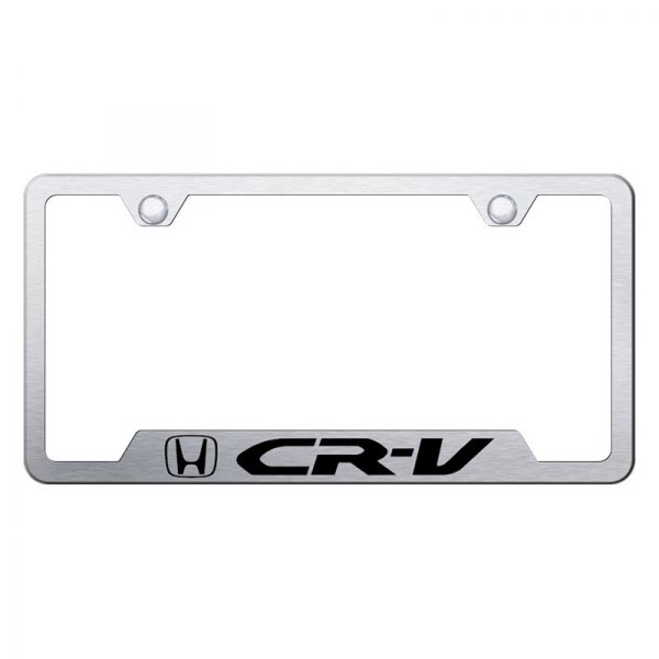 Autogold® - License Plate Frame with Laser Etched CR-V Logo and Cut-Out