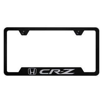 Autogold® - Black License Plate Frame with Laser Etched CRZ Logo and Cut-Out