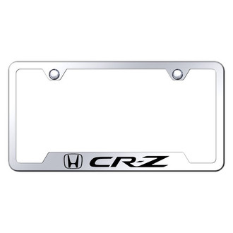 Autogold® - Chrome License Plate Frame with Laser Etched CRZ Logo and Cut-Out