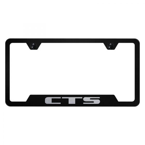Autogold® - License Plate Frame with Laser Etched CTS Logo and Cut-Out