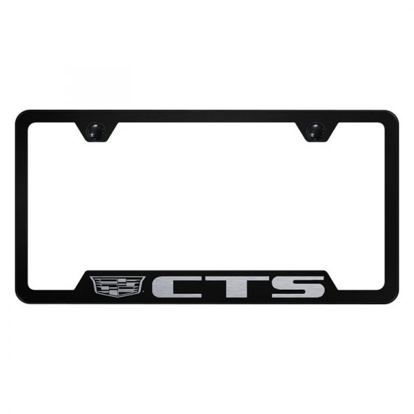 Autogold® - License Plate Frame with Laser Etched CTS New Logo and Cut-Out